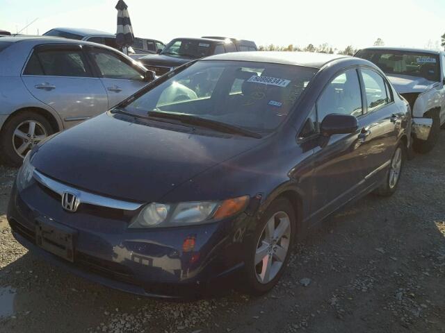 1HGFA16887L090664 - 2007 HONDA CIVIC EX BLUE photo 2