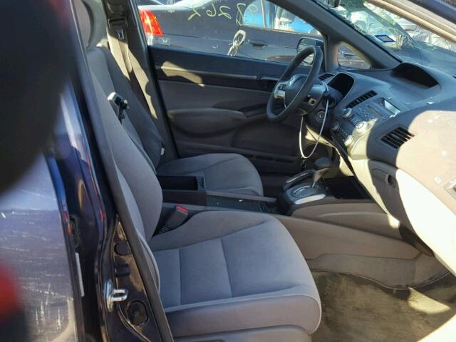 1HGFA16887L090664 - 2007 HONDA CIVIC EX BLUE photo 5