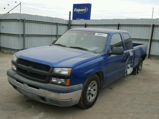 2GCEC19VX41114566 - 2004 CHEVROLET SILVERADO BLUE photo 2