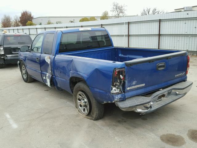 2GCEC19VX41114566 - 2004 CHEVROLET SILVERADO BLUE photo 3