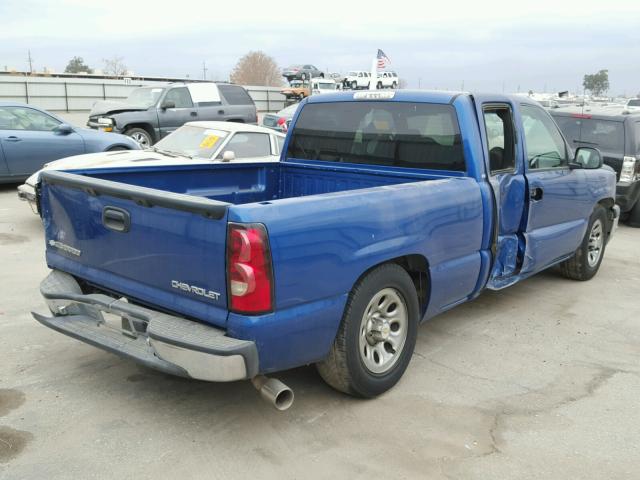 2GCEC19VX41114566 - 2004 CHEVROLET SILVERADO BLUE photo 4