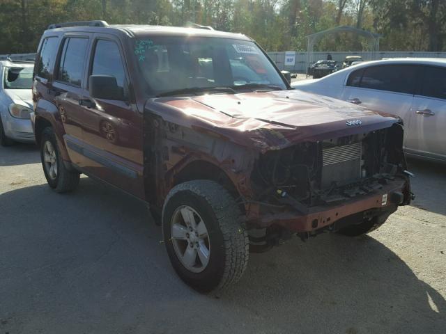 1J8GP28K69W528639 - 2009 JEEP LIBERTY SP MAROON photo 1