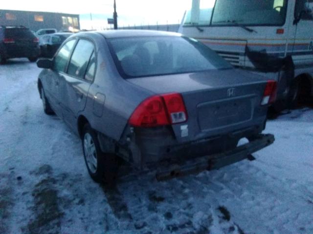 2HGES16345H039864 - 2005 HONDA CIVIC DX V GRAY photo 3