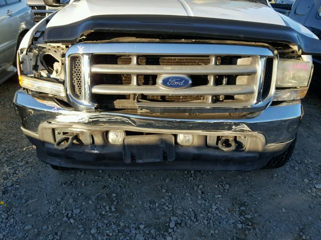 1FTNW21L72EB13894 - 2002 FORD F250 SUPER WHITE photo 9