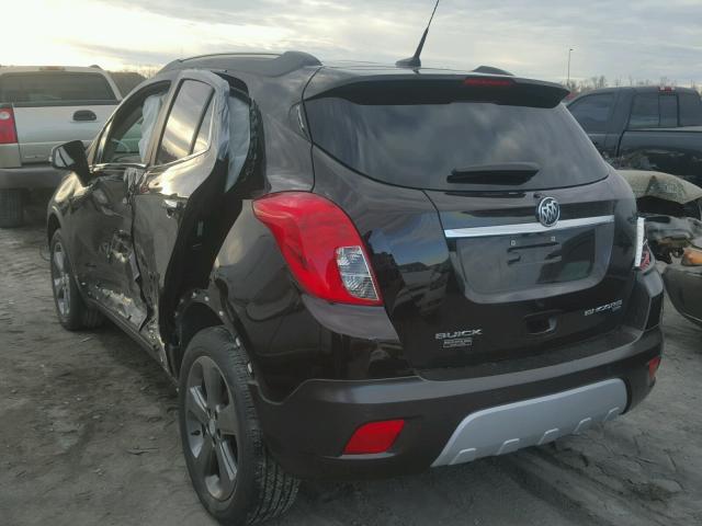 KL4CJHSB2EB549440 - 2014 BUICK ENCORE PRE BROWN photo 3