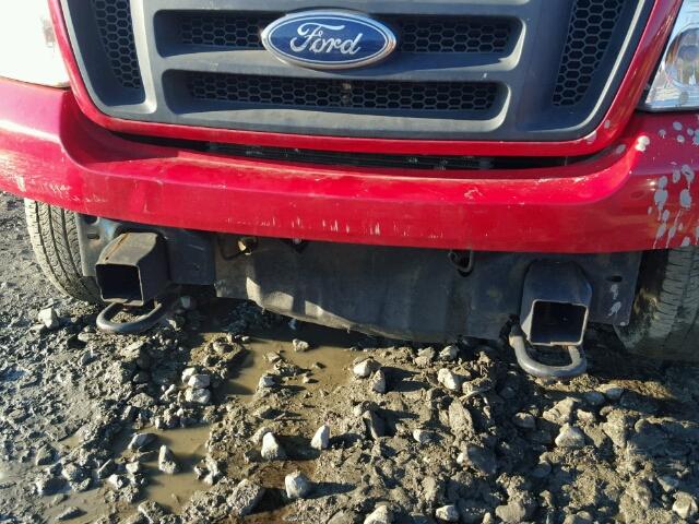 1FTPX14584NA01332 - 2004 FORD F150 RED photo 9