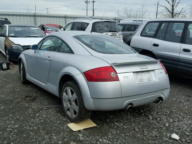 TRUWT28N121034805 - 2002 AUDI TT QUATTRO SILVER photo 3