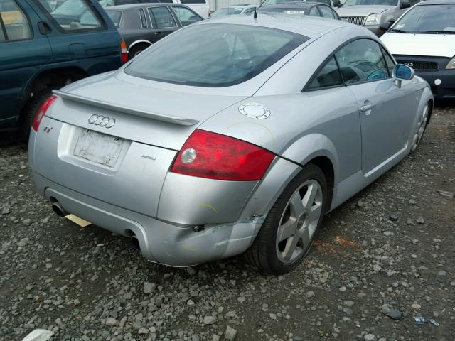 TRUWT28N121034805 - 2002 AUDI TT QUATTRO SILVER photo 4