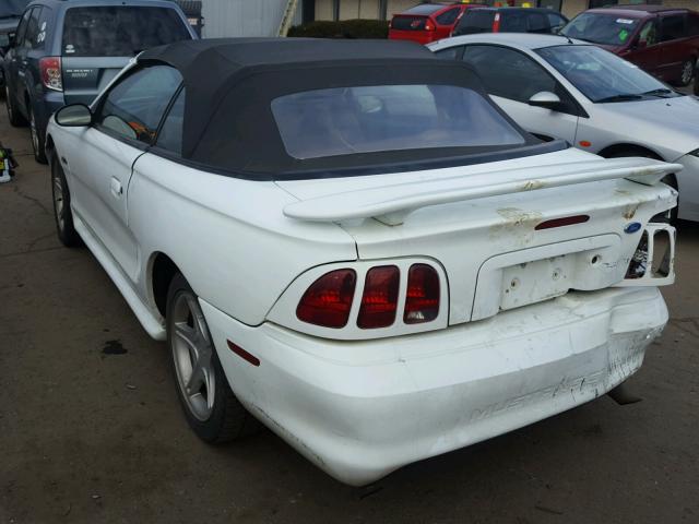 1FALP45X2TF114370 - 1996 FORD MUSTANG GT WHITE photo 3