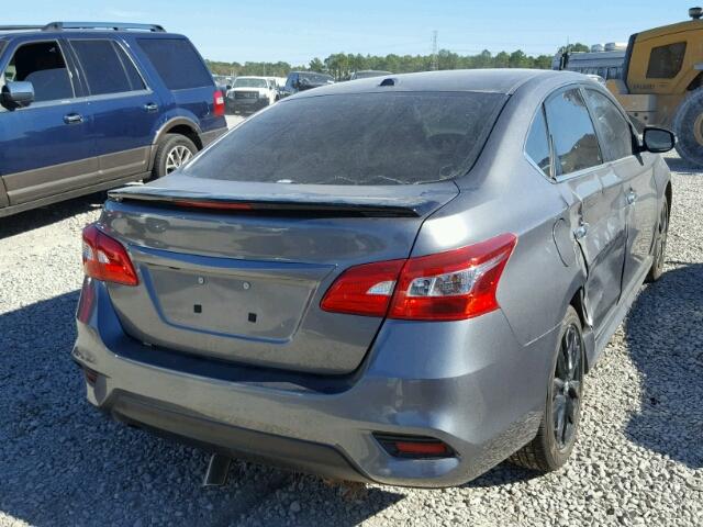 3N1CB7AP0HY365357 - 2017 NISSAN SENTRA SR GRAY photo 4