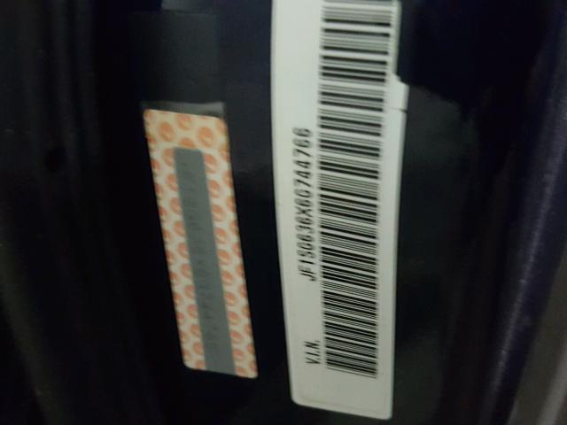 JF1SG636X6G744766 - 2006 SUBARU FORESTER 2 BLUE photo 10