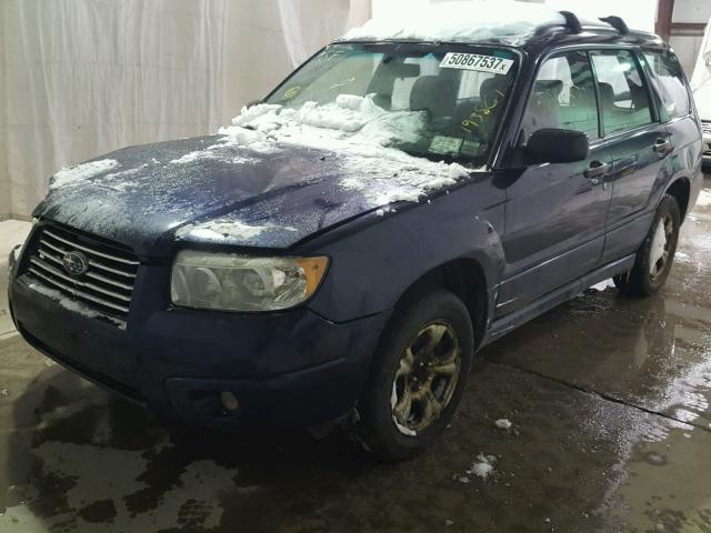 JF1SG636X6G744766 - 2006 SUBARU FORESTER 2 BLUE photo 2