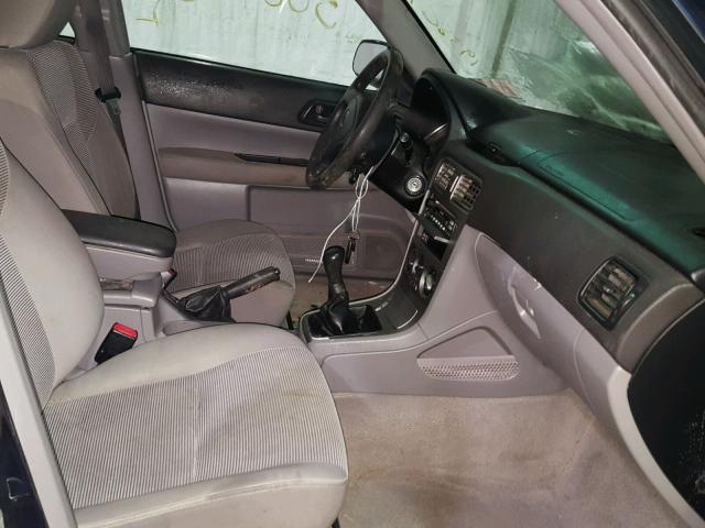 JF1SG636X6G744766 - 2006 SUBARU FORESTER 2 BLUE photo 5