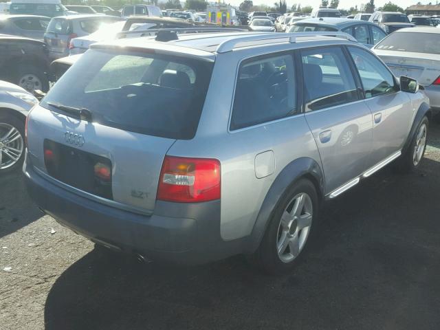 WA1YD64B94N082920 - 2004 AUDI ALLROAD SILVER photo 4