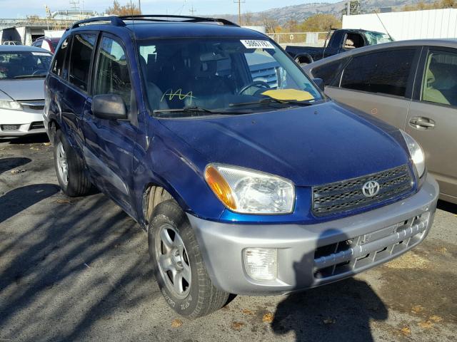 JTEGH20V030113350 - 2003 TOYOTA RAV4 BLUE photo 1