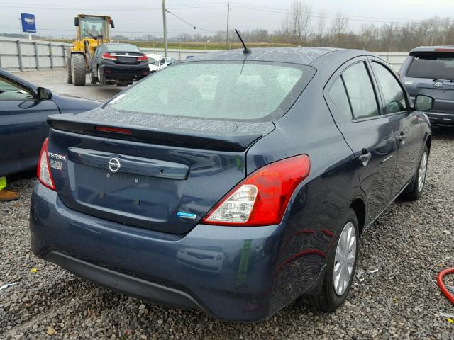 3N1CN7AP2GL837920 - 2016 NISSAN VERSA S BLUE photo 4