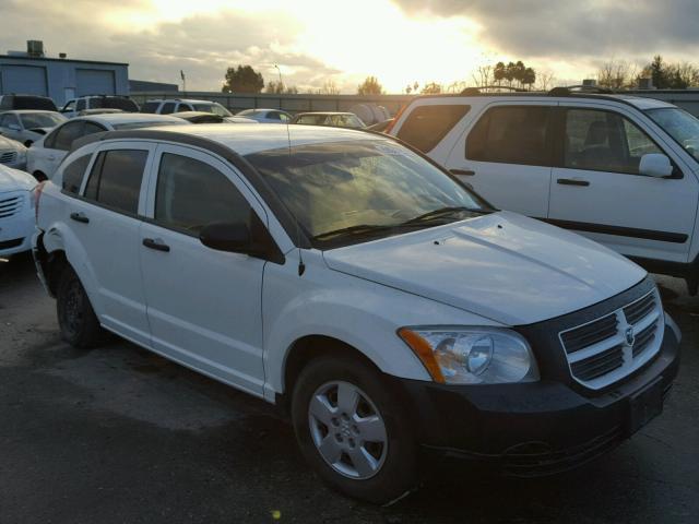 1B3HB28B17D595508 - 2007 DODGE CALIBER WHITE photo 1