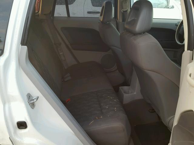 1B3HB28B17D595508 - 2007 DODGE CALIBER WHITE photo 6