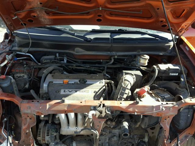 5J6YH28719L000930 - 2009 HONDA ELEMENT EX ORANGE photo 7