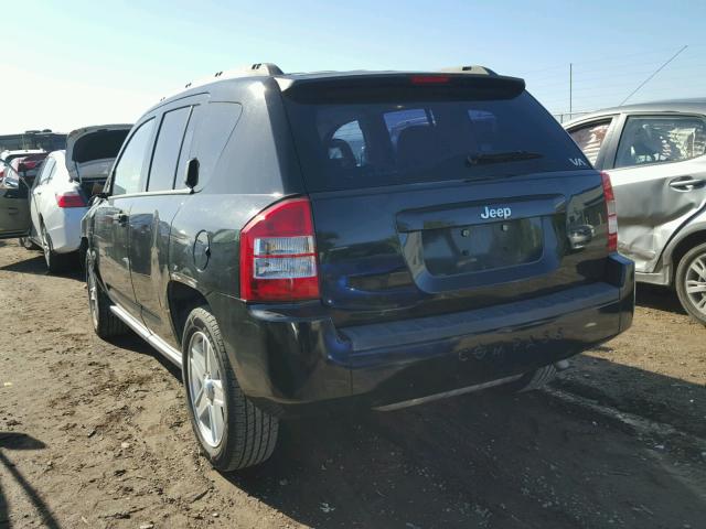 1J8FT47W17D256338 - 2007 JEEP COMPASS BLACK photo 3