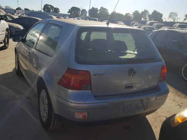 9BWBL61J744034130 - 2004 VOLKSWAGEN GOLF GL SILVER photo 3