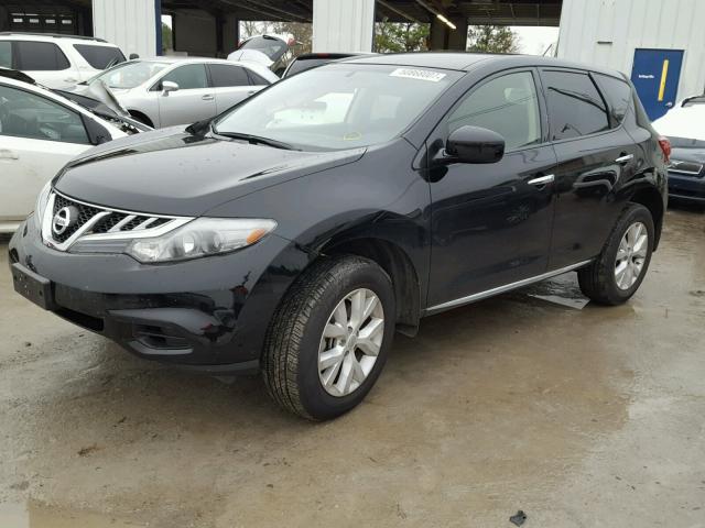 JN8AZ1MU1EW401708 - 2014 NISSAN MURANO S BLACK photo 2