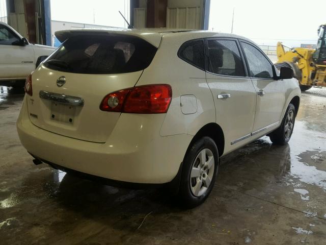 JN8AS5MT6CW302107 - 2012 NISSAN ROGUE S WHITE photo 4