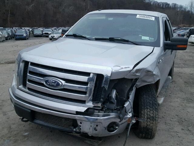 1FTEX1E86AFA78447 - 2010 FORD F150 SUPER SILVER photo 2