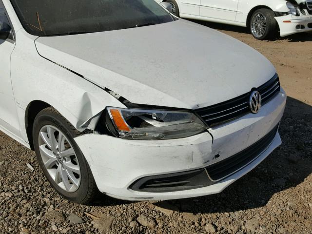 3VWDP7AJ1DM422498 - 2013 VOLKSWAGEN JETTA SE WHITE photo 9