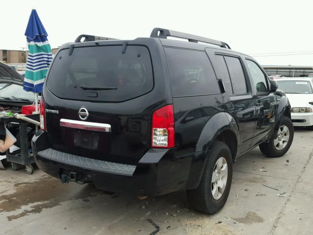 5N1AR18U58C630528 - 2008 NISSAN PATHFINDER BLACK photo 4