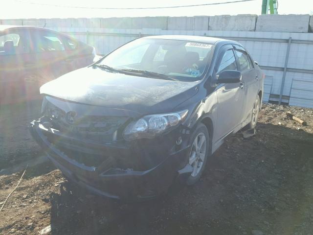 2T1BU4EE1DC116196 - 2013 TOYOTA COROLLA BA BLACK photo 2