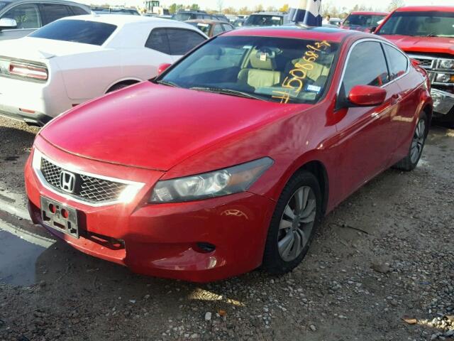 1HGCS12858A004536 - 2008 HONDA ACCORD EXL RED photo 2