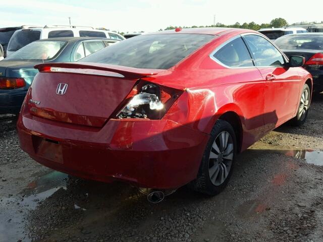 1HGCS12858A004536 - 2008 HONDA ACCORD EXL RED photo 4