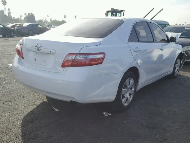 4T1BE46K39U868201 - 2009 TOYOTA CAMRY BASE WHITE photo 4