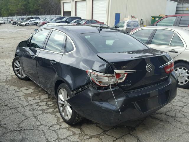 1G4PP5SKXE4202989 - 2014 BUICK VERANO CHARCOAL photo 3