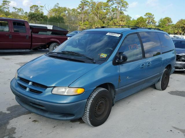 2B4GP44G8XR453045 - 1999 DODGE GRAND CARA BLUE photo 2