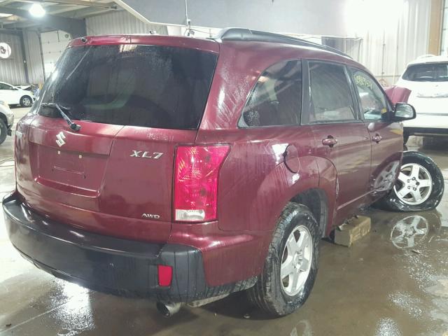 2S3DA117076121100 - 2007 SUZUKI XL7 BURGUNDY photo 4