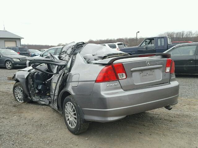 2HGES26735H591929 - 2005 HONDA CIVIC EX 灰色 照片 3