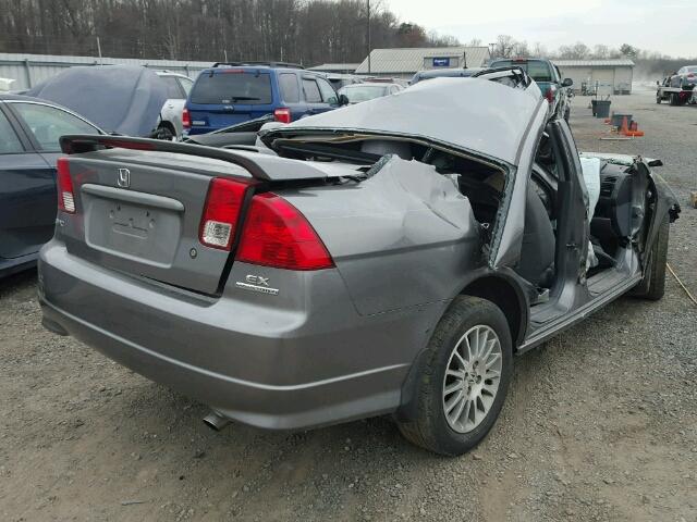 2HGES26735H591929 - 2005 HONDA CIVIC EX 灰色 照片 4