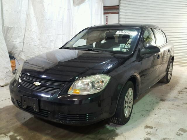 1G1AD5F53A7170282 - 2010 CHEVROLET COBALT 1LT BLACK photo 2