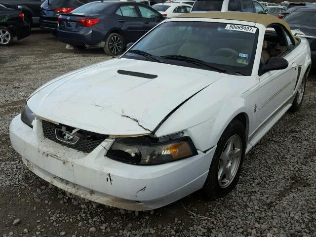 1FAFP44433F431191 - 2003 FORD MUSTANG WHITE photo 2