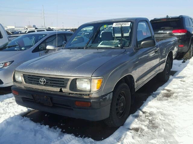 4TANL42N8TZ215117 - 1996 TOYOTA TACOMA GRAY photo 2