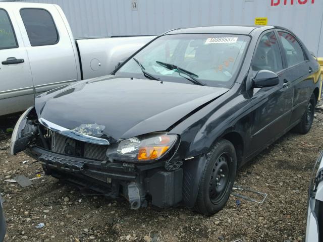 KNAFE221095624438 - 2009 KIA SPECTRA EX BLACK photo 2