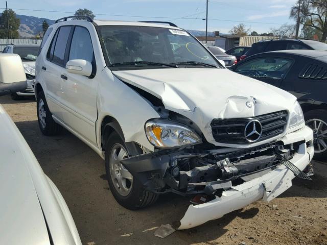 4JGAB54E53A377399 - 2003 MERCEDES-BENZ ML 320 WHITE photo 1