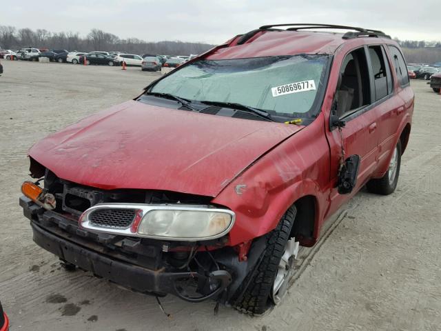 1GHDT13S722113702 - 2002 OLDSMOBILE BRAVADA BURGUNDY photo 2