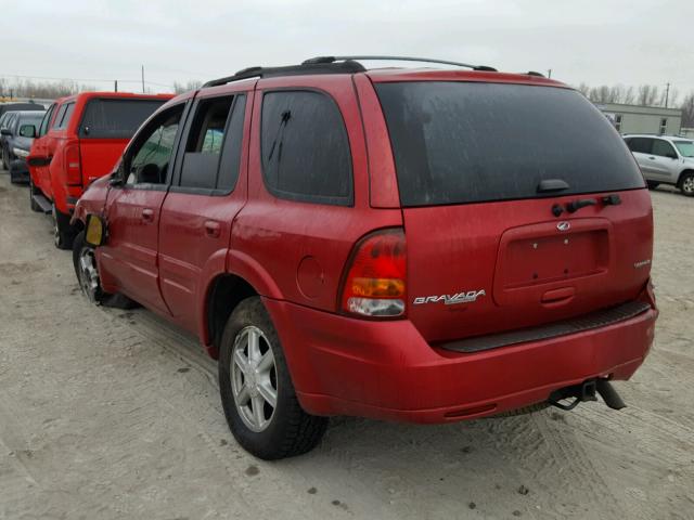 1GHDT13S722113702 - 2002 OLDSMOBILE BRAVADA BURGUNDY photo 3