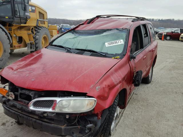 1GHDT13S722113702 - 2002 OLDSMOBILE BRAVADA BURGUNDY photo 9