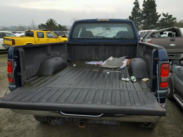 3B7KF23612M289540 - 2002 DODGE RAM 2500 BLUE photo 9