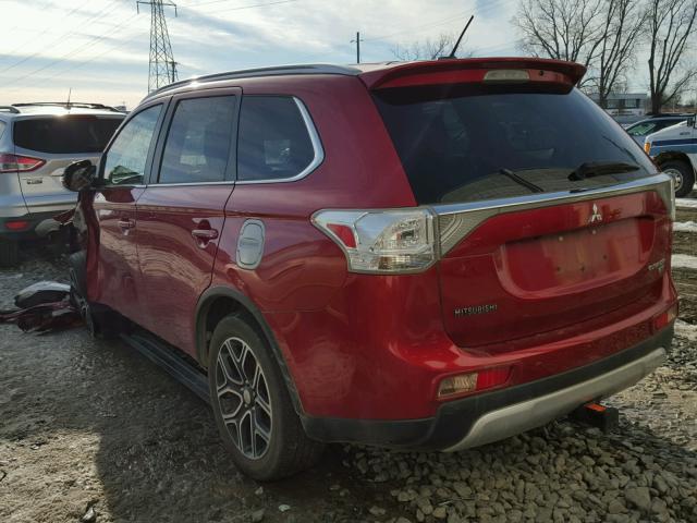 JA4JZ4AX2FZ001890 - 2015 MITSUBISHI OUTLANDER RED photo 3