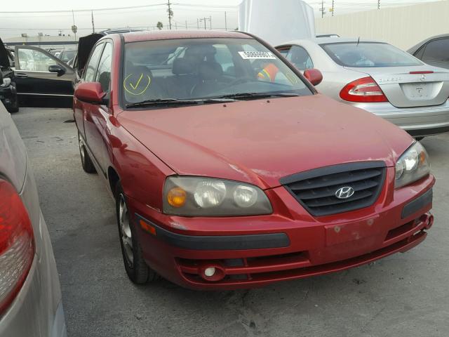 KMHDN56D14U117591 - 2004 HYUNDAI ELANTRA GL RED photo 1